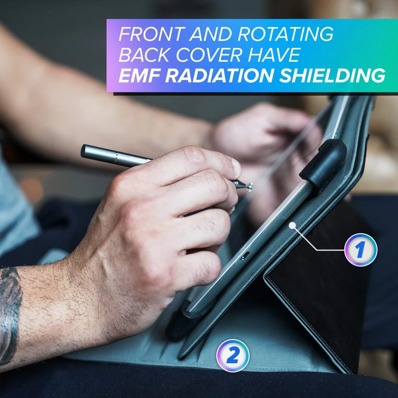 DefenderShield® 5G Tablet EMF Protection iPad Case - Image 5