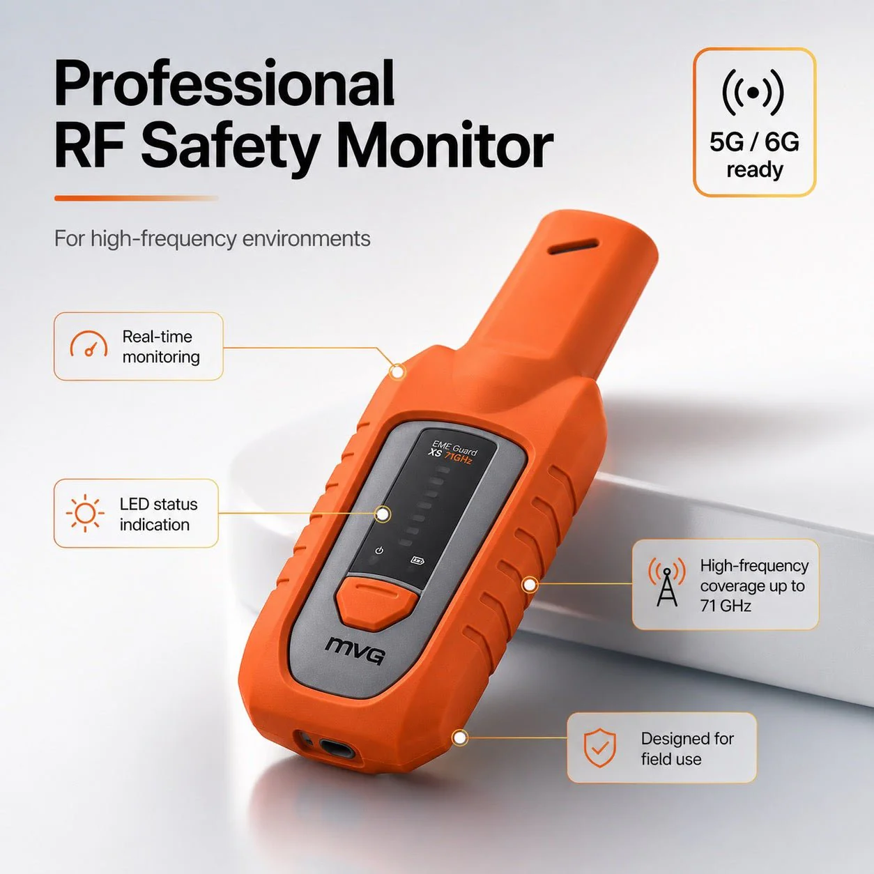 MVG 5G Radiation Meter EME Guard XS 1MHz–71GHz - Image 2