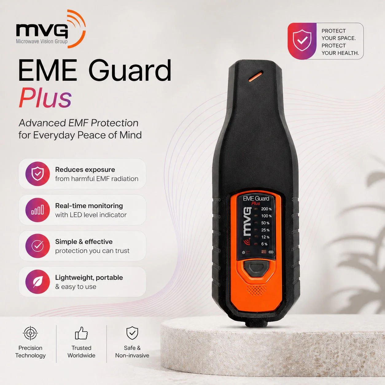 MVG 5G Radiation Meter EME Guard Plus 1MHz – 40GHz