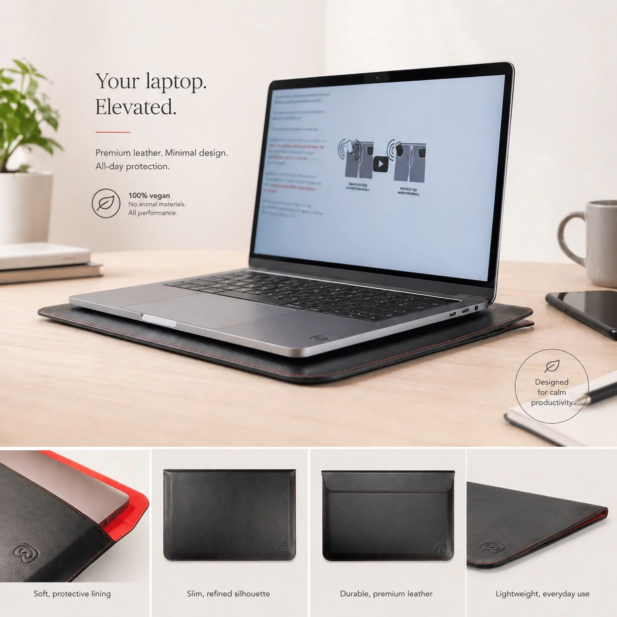 WaveWall™ EMF Blocking Laptop Sleeve Case - Image 7